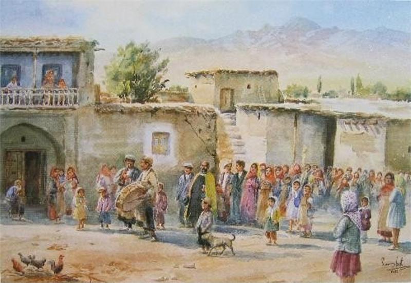 Wedding Procession in an Armenian Village (Poster)