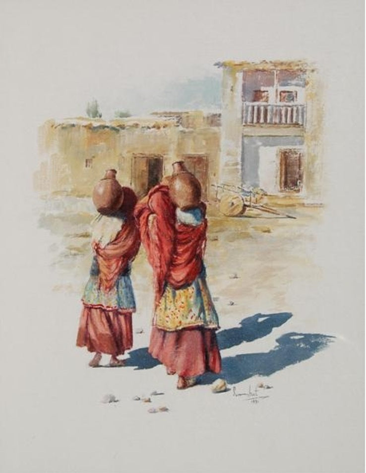 Returning from Village Spring (Poster)