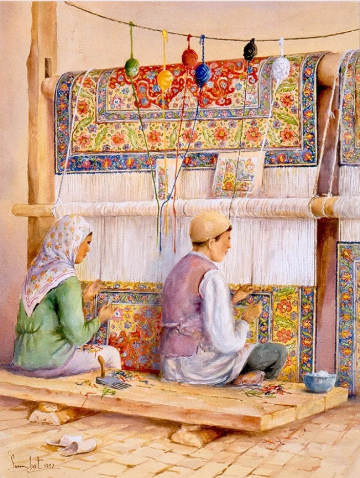 Persian Carpet Weavers (Poster)
