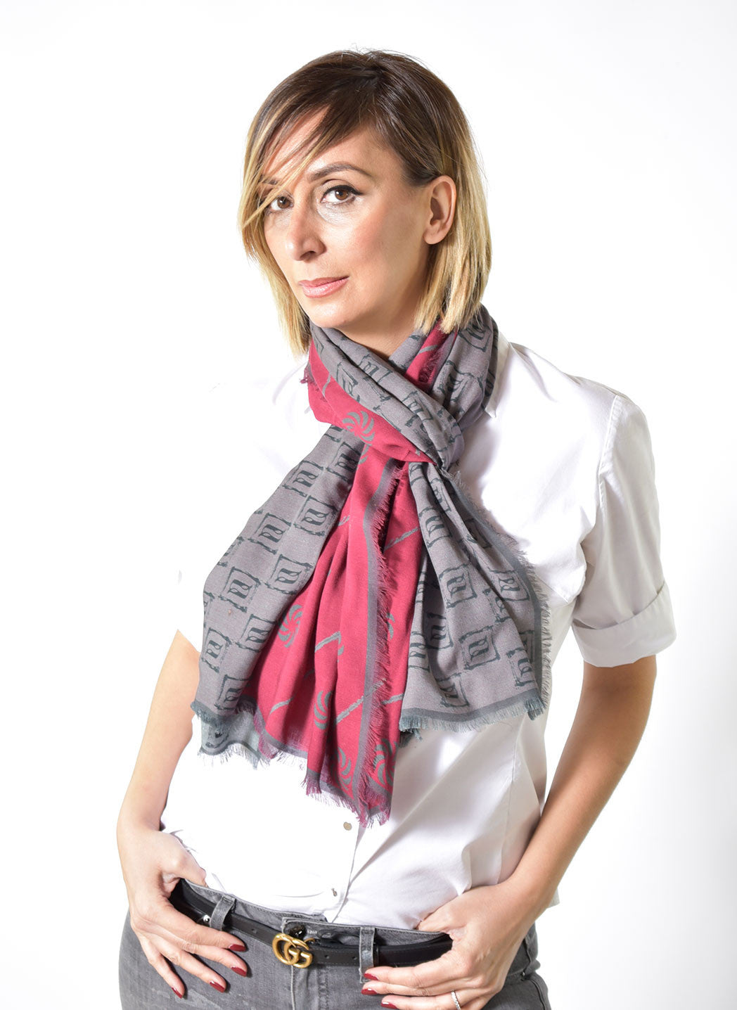 Eternity Burgundy Unisex Scarf