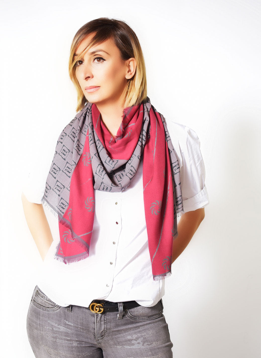 Eternity Burgundy Unisex Scarf