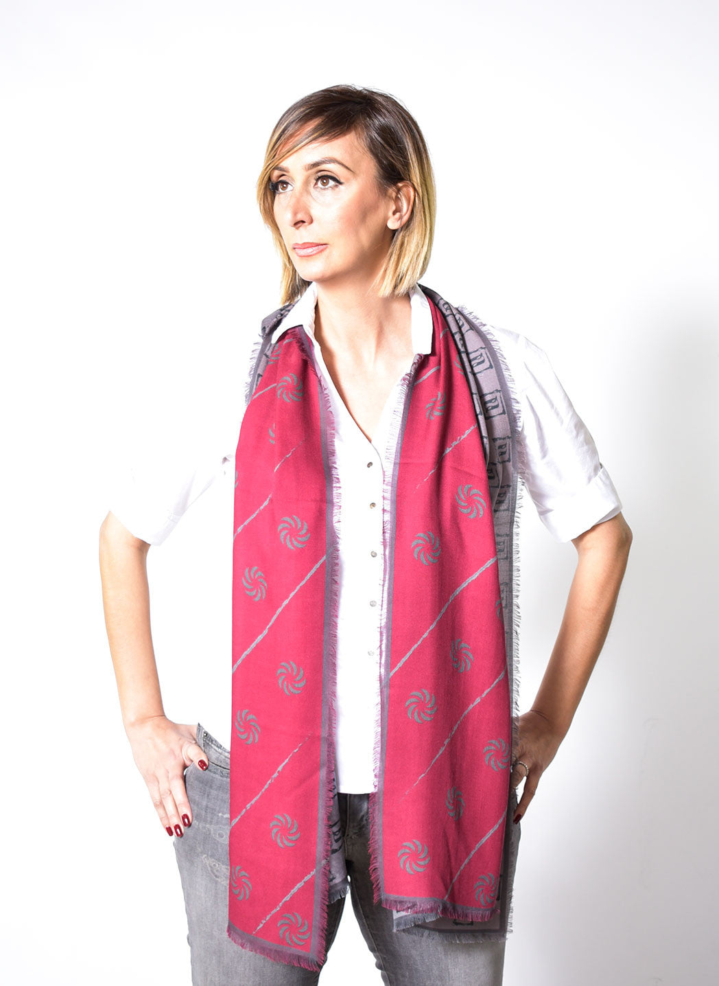 Eternity Burgundy Unisex Scarf