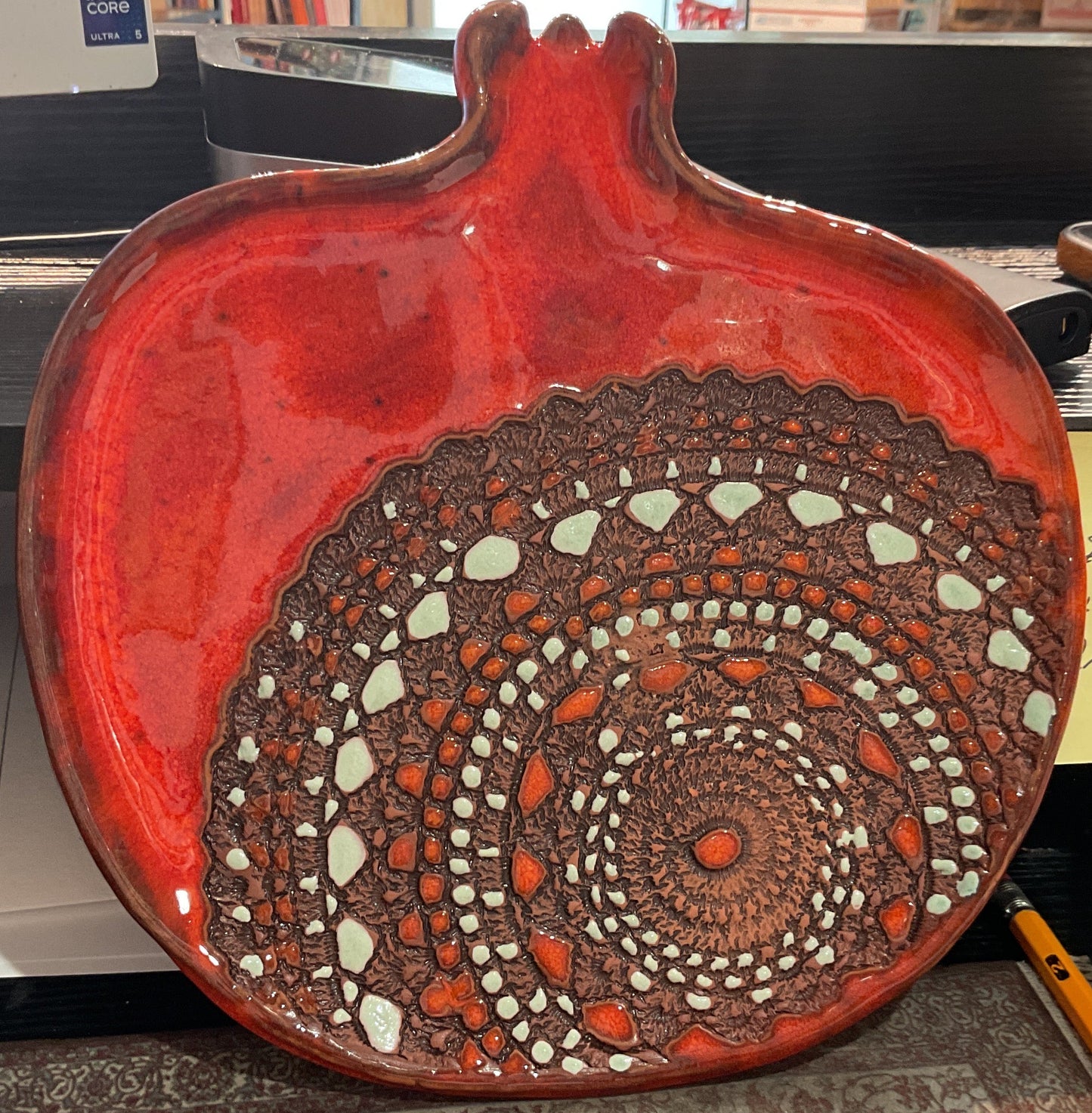 Large Pomegranate Plate