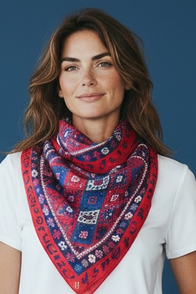 Armenian Alphabet #4 Silk Square scarf