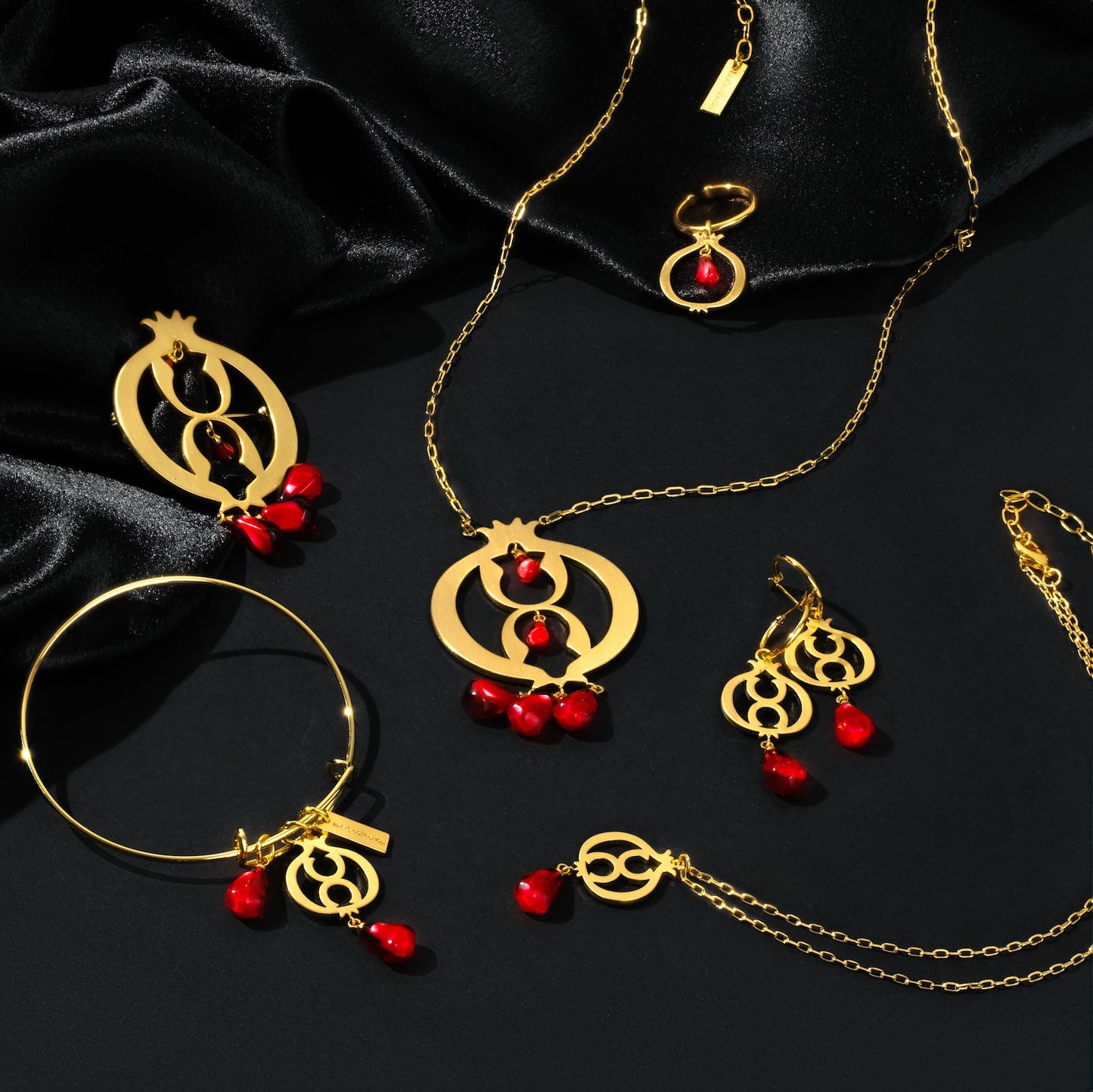Pomegranate Adjustable Bangle