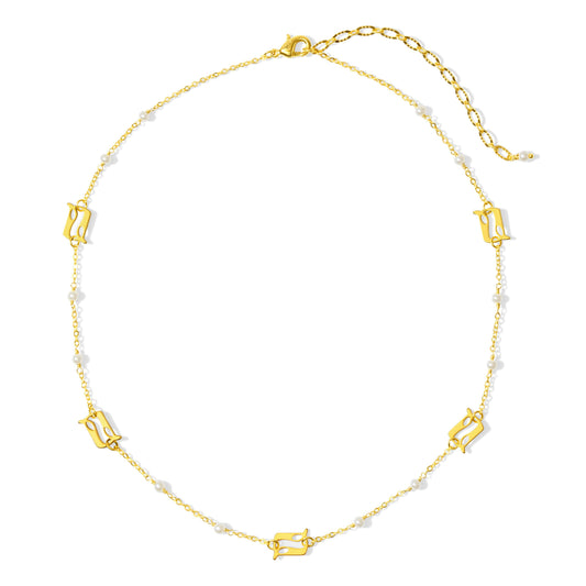 Beginning Pearl  Logo Necklace